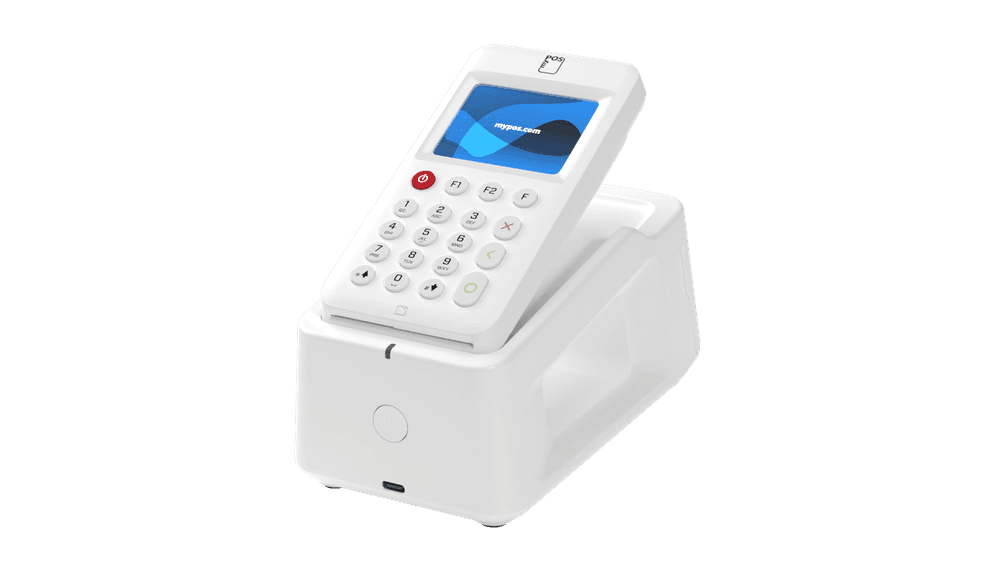 POS Terminals - myPOS Go2 Combo Small and functional - a POS Terminal with a docking station for printing!